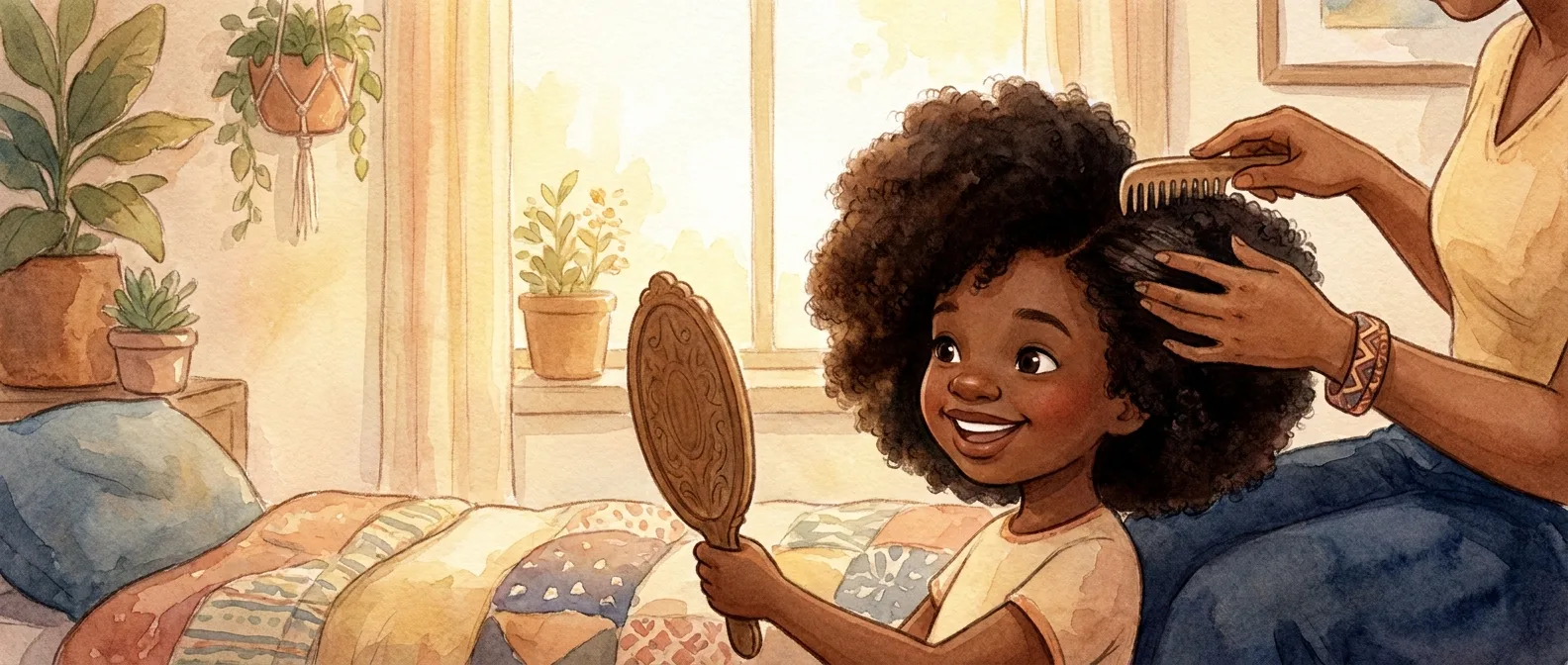Mon enfant n'aime pas ses cheveux crépus : comment l'aider à les aimer